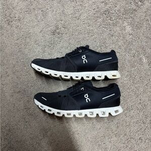 On Running Men's Black and White Athletic Sneakers